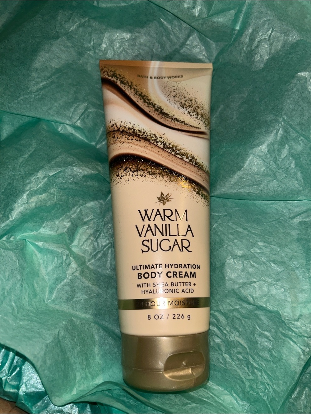 Bath & Body Works Warm Vanilla Sugar Body Cream - Cream/Gold